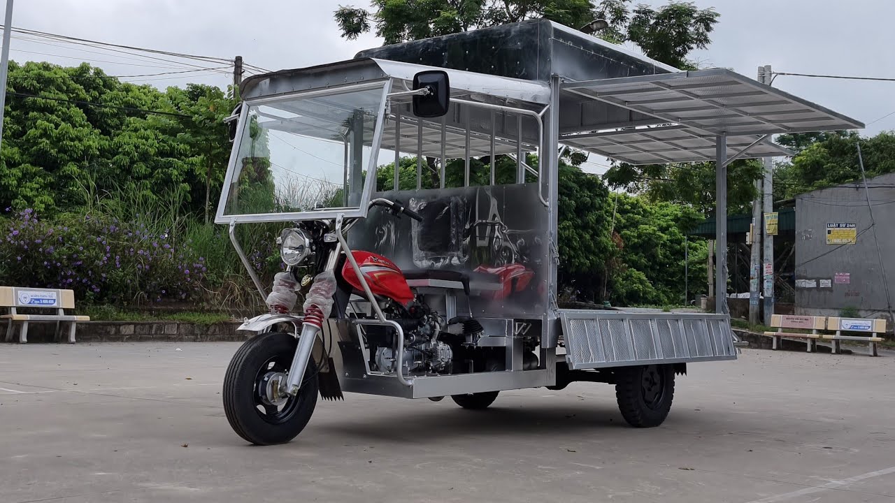 Xe ba bánh bán hàng rong, xe chở cỗ, xe chở hoa quả