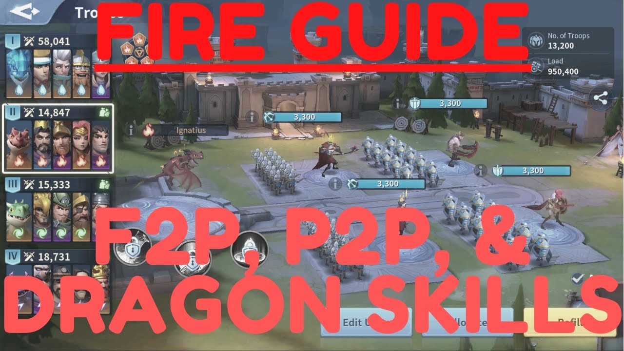 Infinity Kingdom | Complete Guide To Fire Marches: F2P, P2W, & Dragon Skill Order