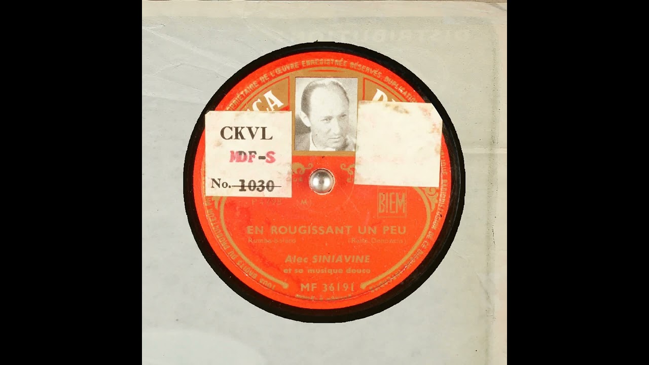 EN ROUGISSANT UN PEU   Alec SINIAVINE et sa musique douce