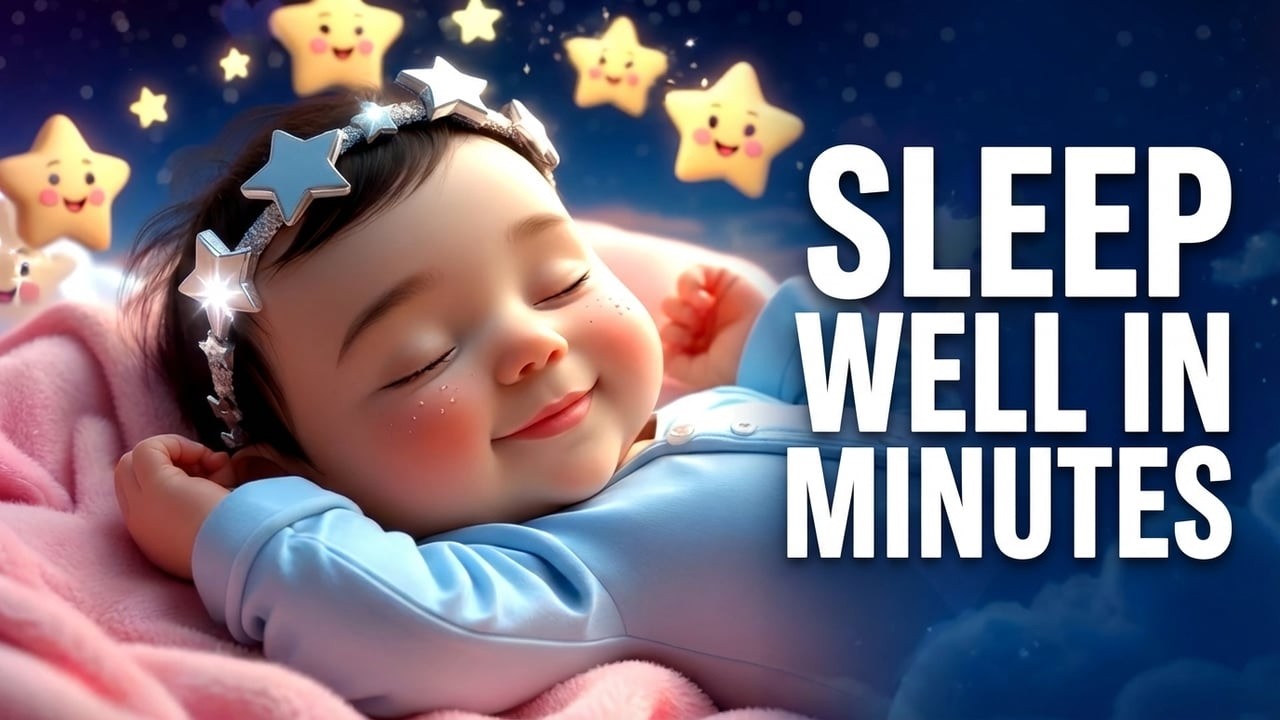 Sleep Well in Just 4 Minutes 🌙 Sleeps Instantly 💤 Mozart & Brahms Lullaby Music 🌙 Deep Relaxation