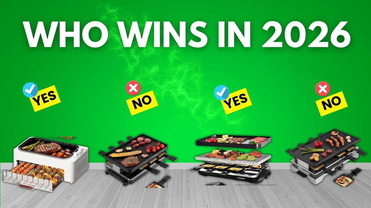 Топ-5 лучших грилей для раклета для дома | Приготовление еды для вечеринок и семьи в 2026 году