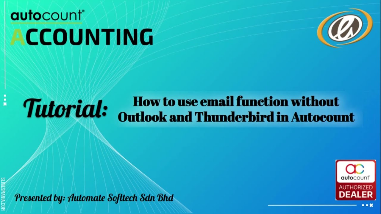 Autocount V2 Tutorial: How to use email function without Outlook and Thunderbird