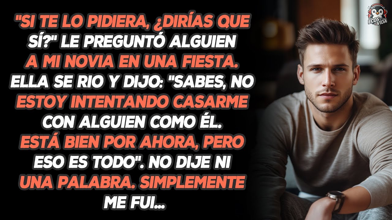 Mi Prometida Dijo: “mis Amigas Creen Que Debería Probar El Mercado Antes De Atarme”. Así Que Fui...