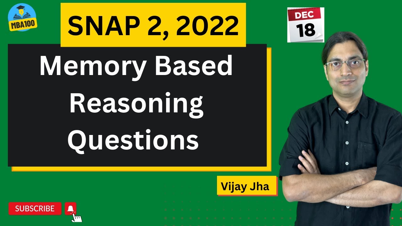 SNAP 2022 Reasoning Question Discussion | Concept & Short Tricks, SNAP 2022 Answer Key,  #snap2022