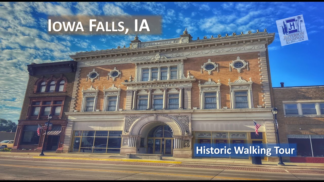 Iowa Falls, IA  | A 4K Jefferson Highway City Walking Tour