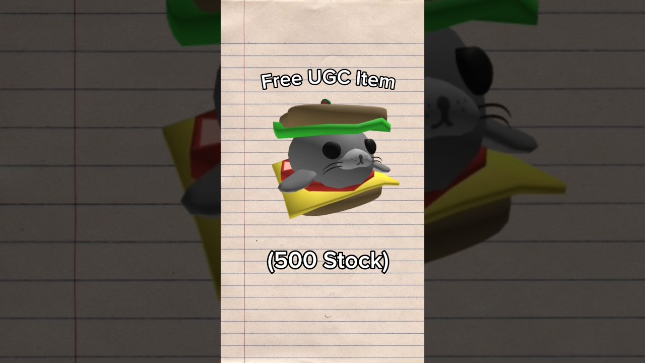 [UPCOMING] FREE ROBLOX UGC LIMITED - how to get Sandwich MrSealy for free