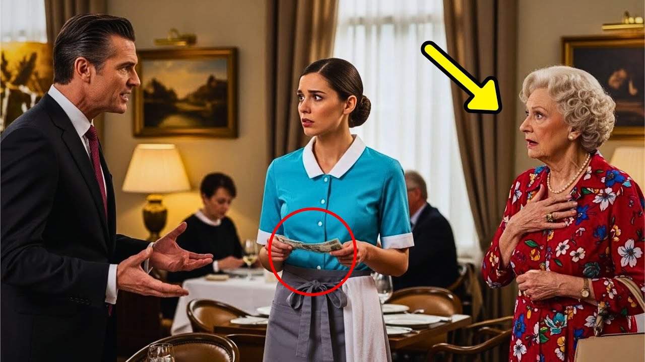 SERVEERSTER betaalde diner van OUDERE VROUW, werd ONTSLAGEN… minuten later belde een MILJONAIR
