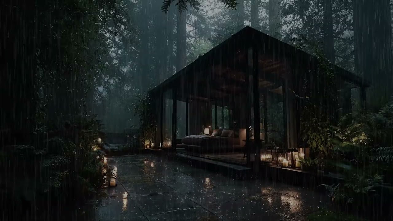 Dark Rainforest Night Ambience | Relaxing Nature Sounds for Deep Sleep 🌙🌧️