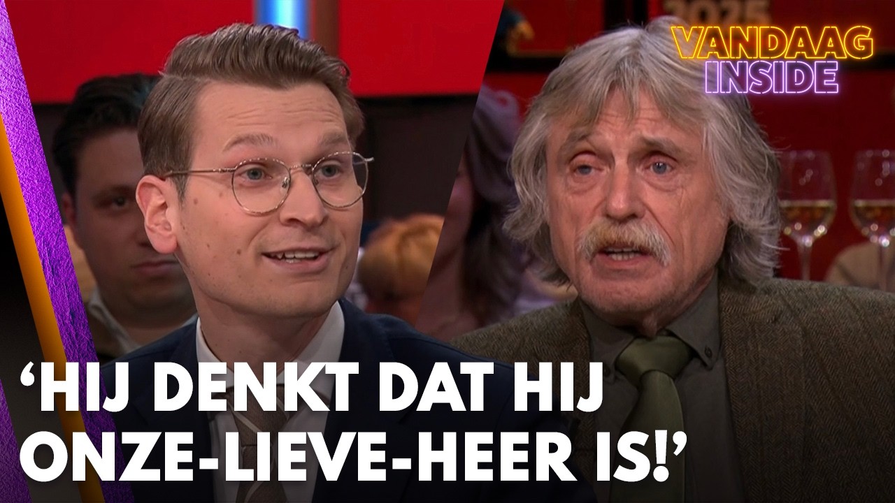 Johan Derksen over landbouwminister Jaimi van Essen: &lsquo;Hij denkt dat hij Onze-Lieve-Heer is!&rsquo;