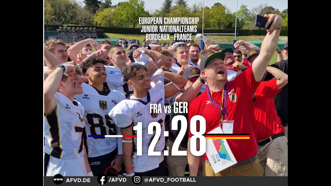 Die deutsche U19-Nationalmannschaft schlägt Gastgeber Frankreich in Bordeaux mit 