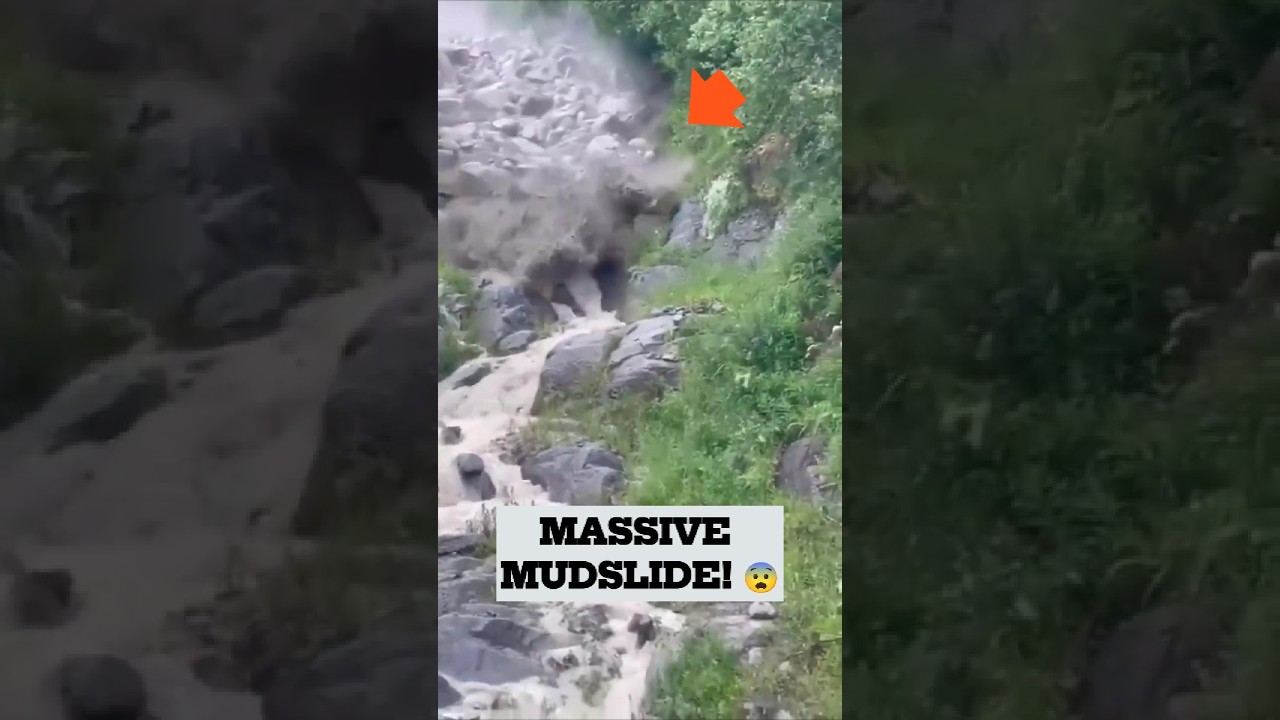 Massive Mudslide Turns Into a River of Rocks in Nepal 😱