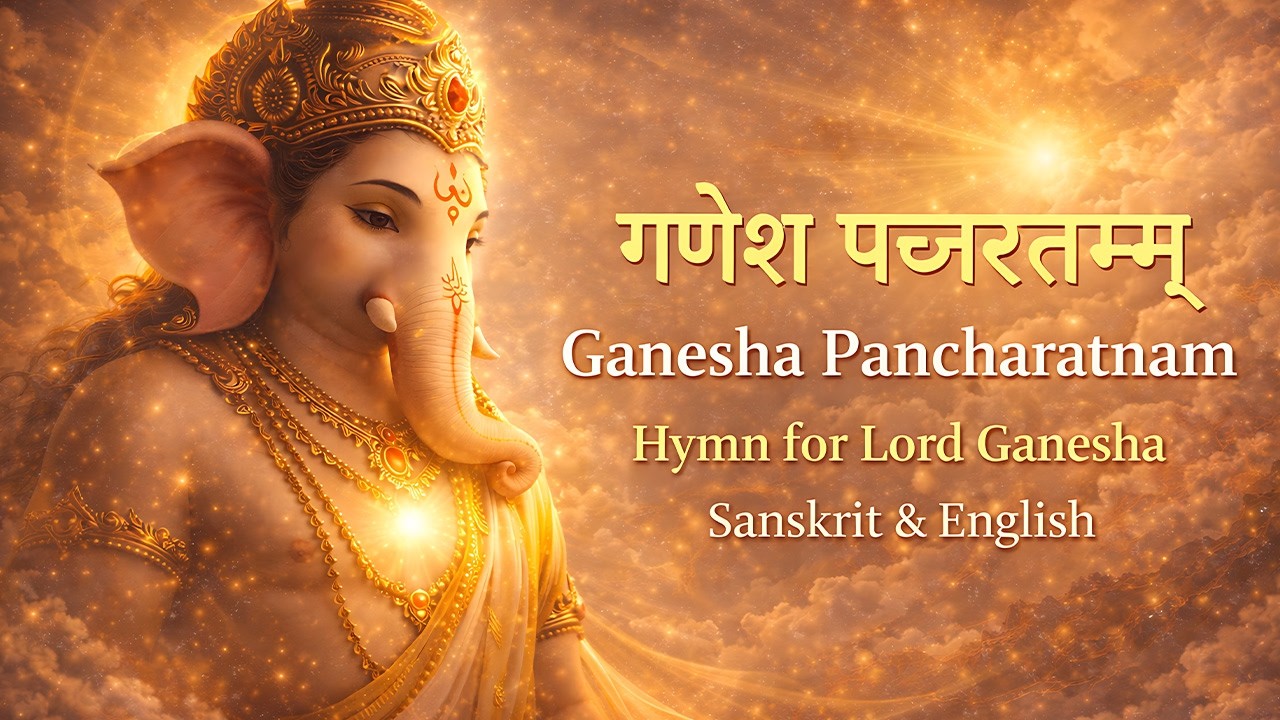 Gaṇeśa Pañcaratnam | गणेश पञ्चरत्नम् | Powerful Hymn to Lord Ganesha (Sanskrit & English)