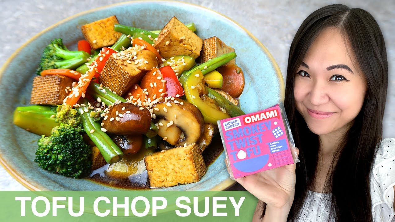 REZEPT: Tofu Chop Suey | vegetarische Chinapfanne mit omami Tofu und Gem&uuml;se