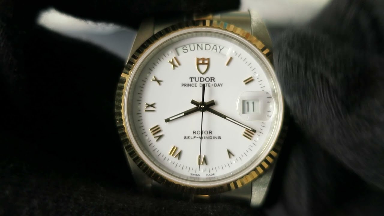 Tudor Prince Day-date White dial Roman index 18K Steel Automatic watch Ref.76213 Function Testing