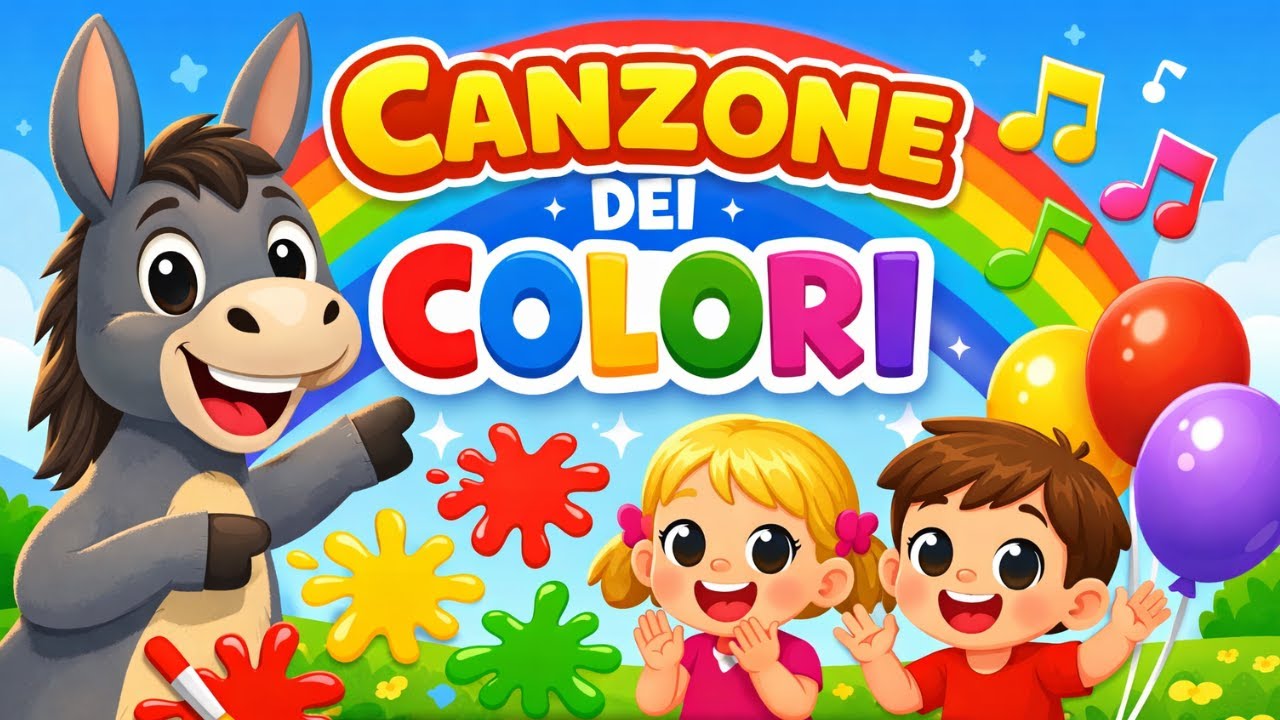 🎵 Colori da Cantare e Ripetere | La Canzone che Piace a Tutti i Bambini