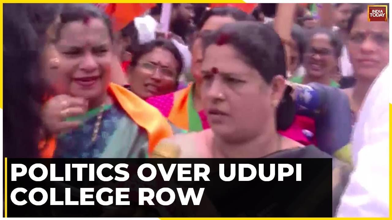 Politics Erupts Over Udupi College Row As Over 200 BJP Workers Hit Street Demanding Justice