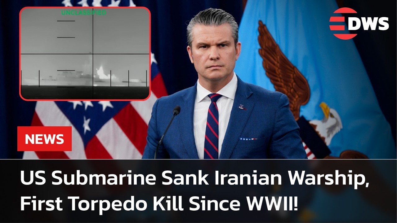 Breaking News: Hegseth Confirms Torpedo Strike On Iranian Vessel In Indian Ocean | DWS News | AH1F