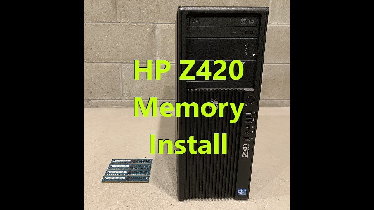 HP Z420 Workstation Memory/Ram Install