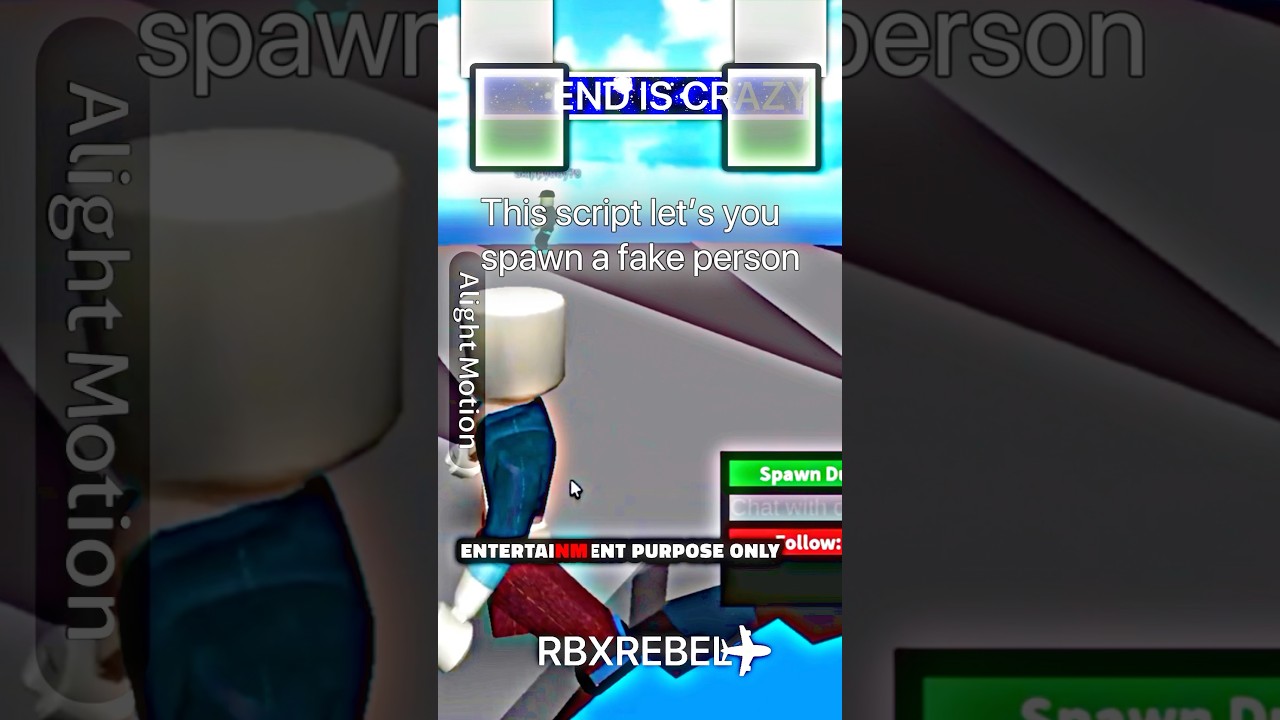 FE Hack: Spawn a Dummy in Roblox 💀💥🧠 #roblox #scripts #robloxscripts #shorts