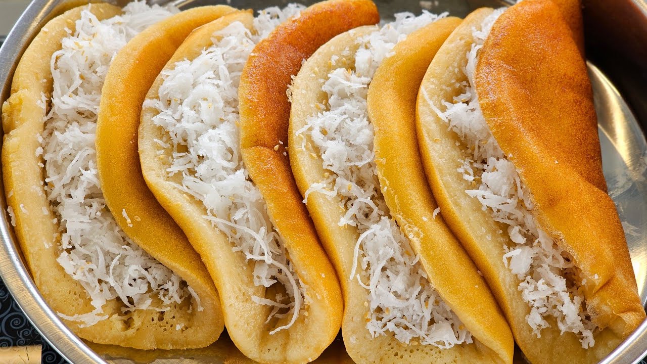 Cách Làm Bánh Bò Dừa Nướng Chảo Nhanh gọn Từ Bột Trộn Sẵn 