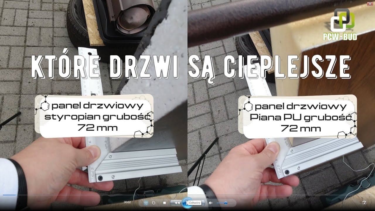 Piana czy styropian jakie drzwi do domu co Cieplejsze #ciepłedrzwi #testy