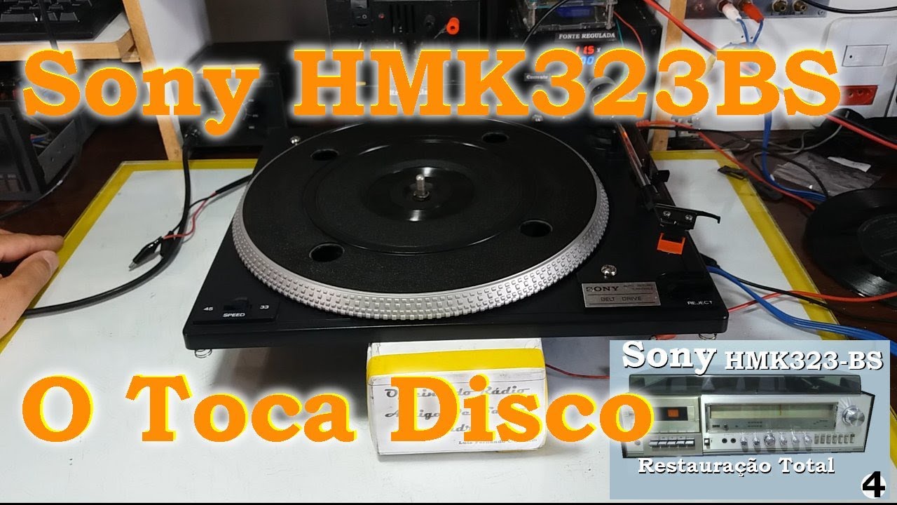 Restaura&ccedil;&atilde;o do 3 em 1 Sony HMK323-BS O Toca Disco