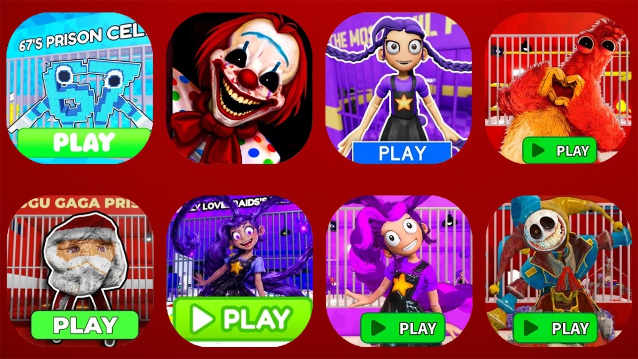 Roblox, 67'S PRISON RUN!, Escape The Carnival of Horror Obby!, 💜LILY LOVEBRAIDS PRISON RUN! (Obby)