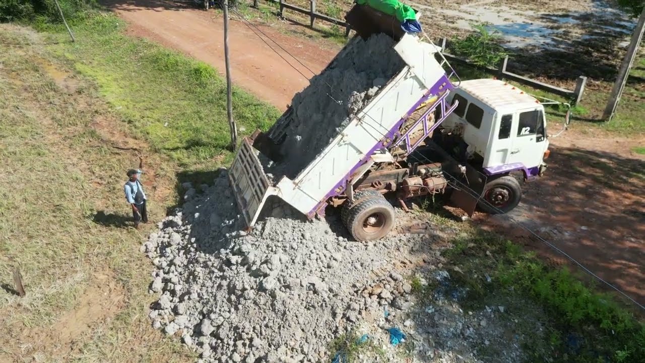Great new project!! StroNG clearing, pushing soil, dumping garbage bins under houses by Dozer & DumP
