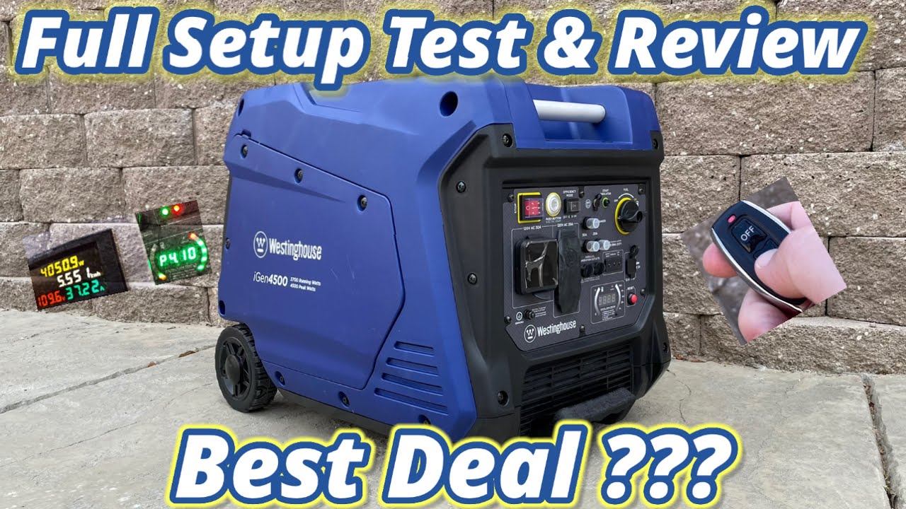 Westinghouse igen 4500 Review Setup Test Inverter Generator
