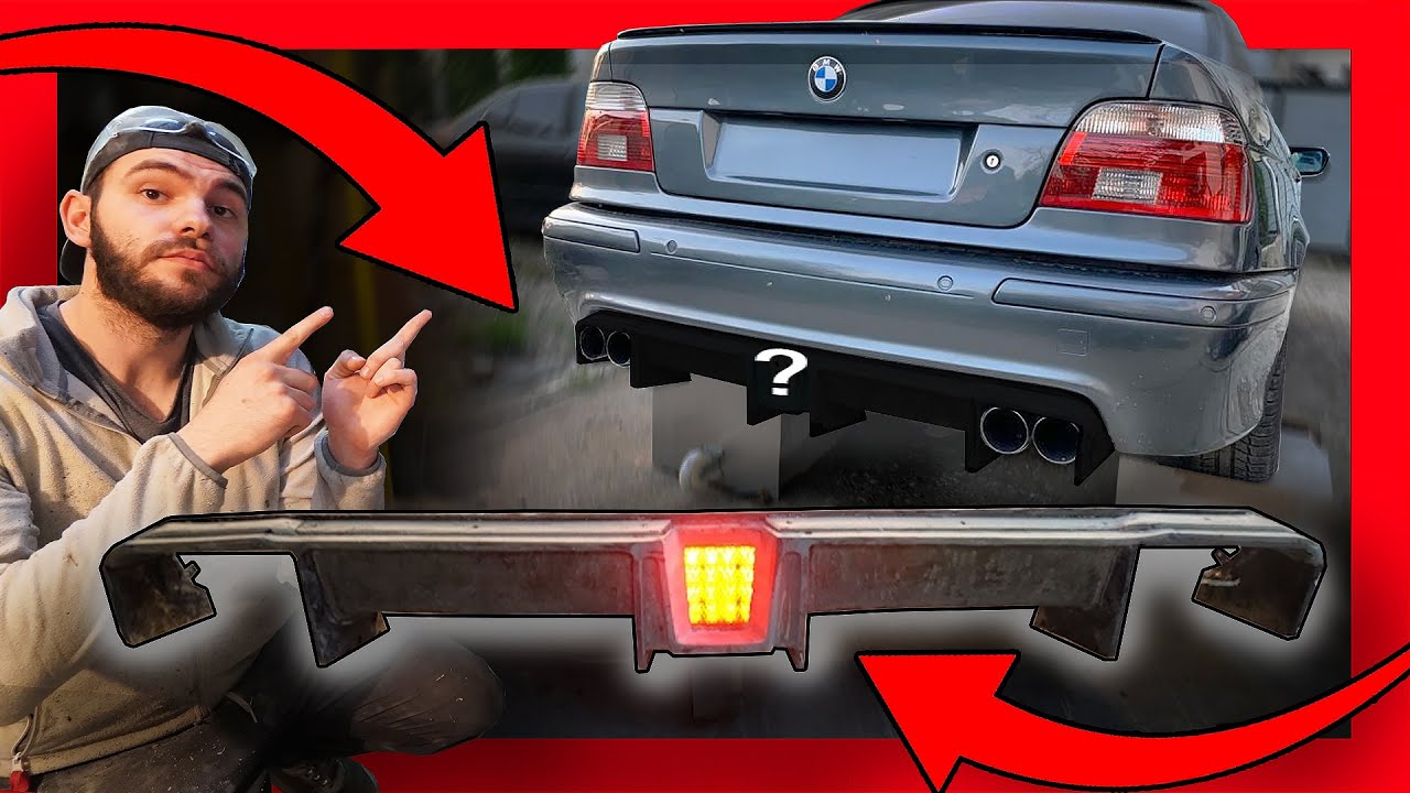 Кастомный диффузор BMW E39 с фарами F1! (Часть 2)