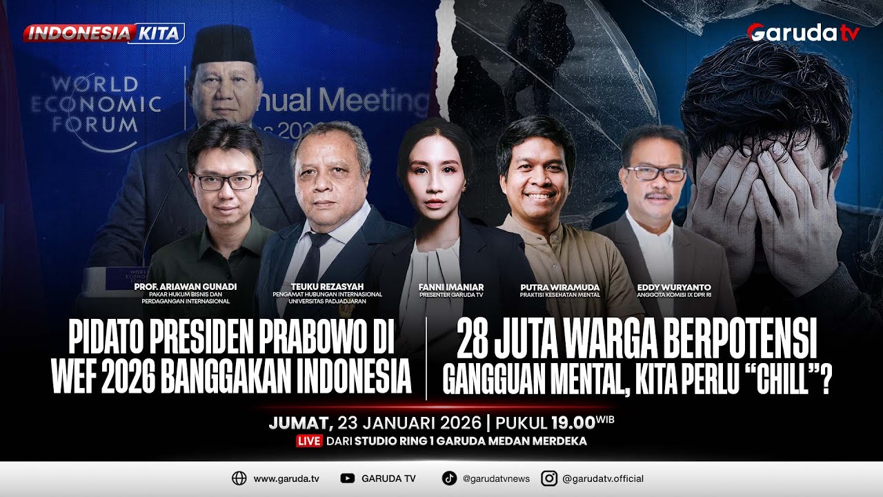 Pidato Presiden Prabowo di WEF 2026 Banggakan Indonesia I INDONESIA KITA