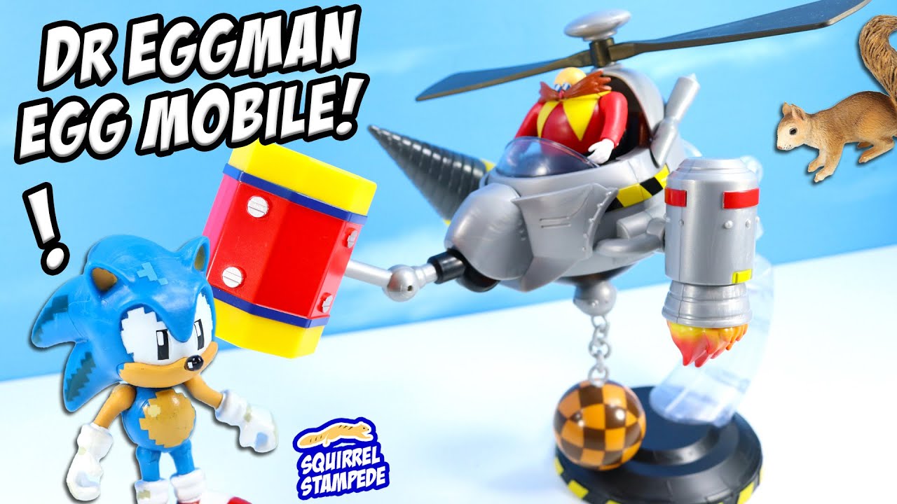 Sonic the Hedgehog Dr Eggman Egg Mobile Battle Set Pod Flyer Review