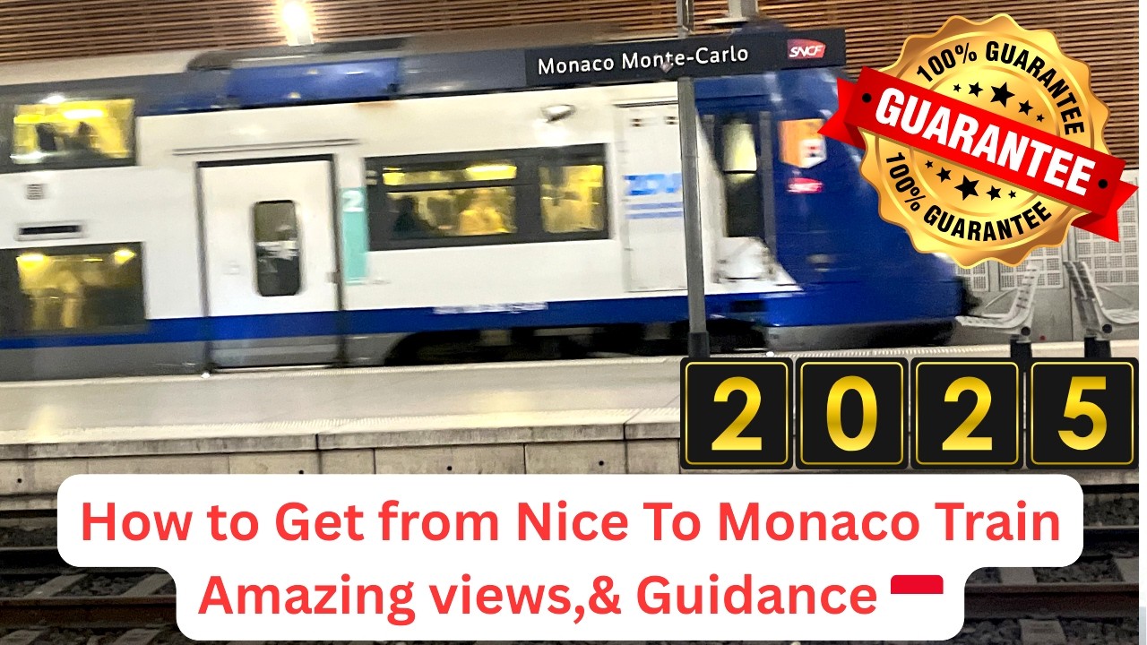 Nice To Monaco Train Along the French Riviera Amazing Sea views, Tickets Guidance (2025)🇲🇨  - 4K