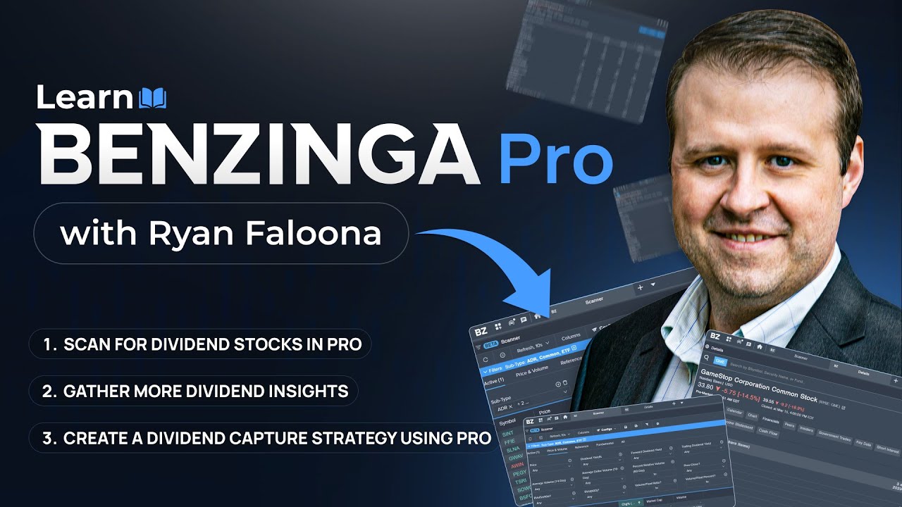 Как найти дивидендные акции: сканирование, анализ и поиск с помощью Benzinga Pro