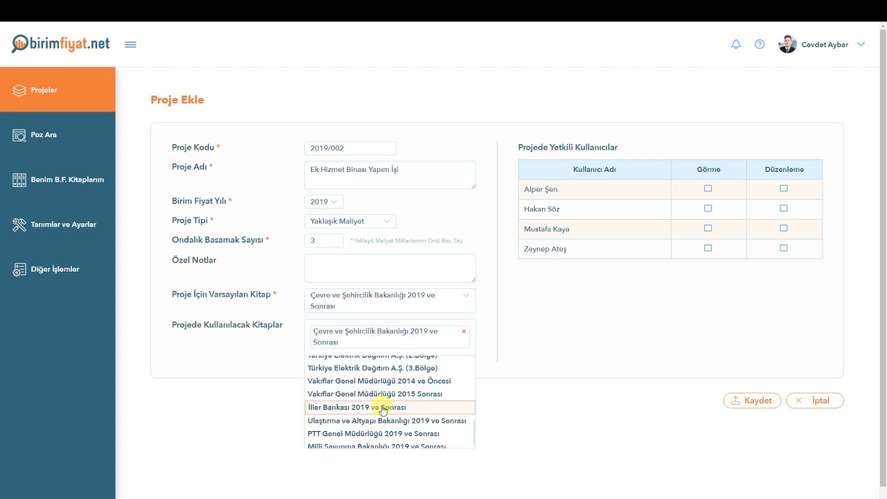 BirimFiyat.Net'te Nasıl Proje Oluşturulur? - AMP BFN