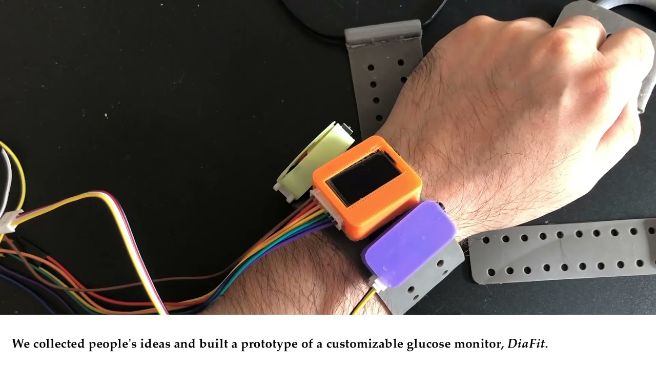 DiaFit: Designing Customizable Wearables for Type 1 Diabetes Monitoring