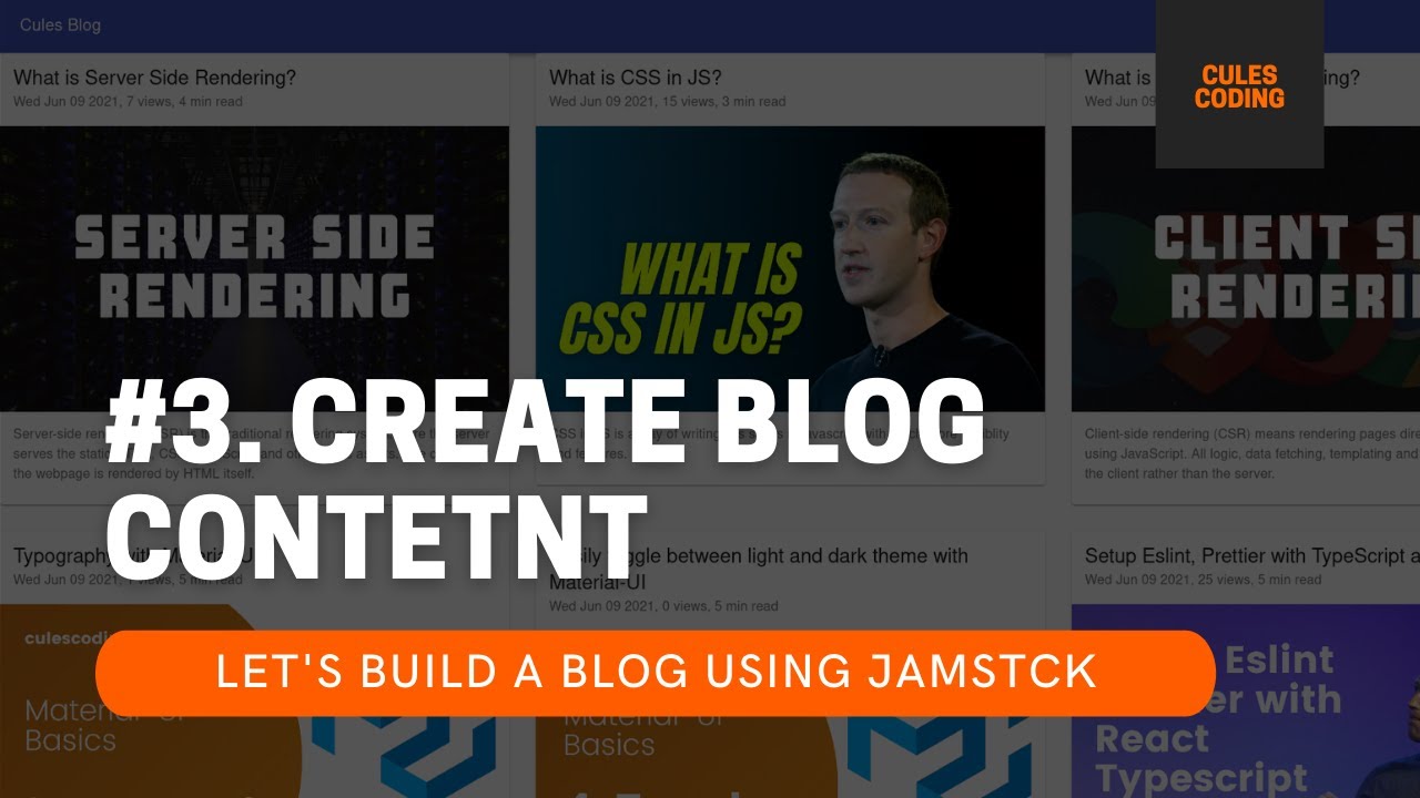 Build a blog using #JAMstack #3 - Create markdown content and upload to mongodb.  #reactjs #nextjs