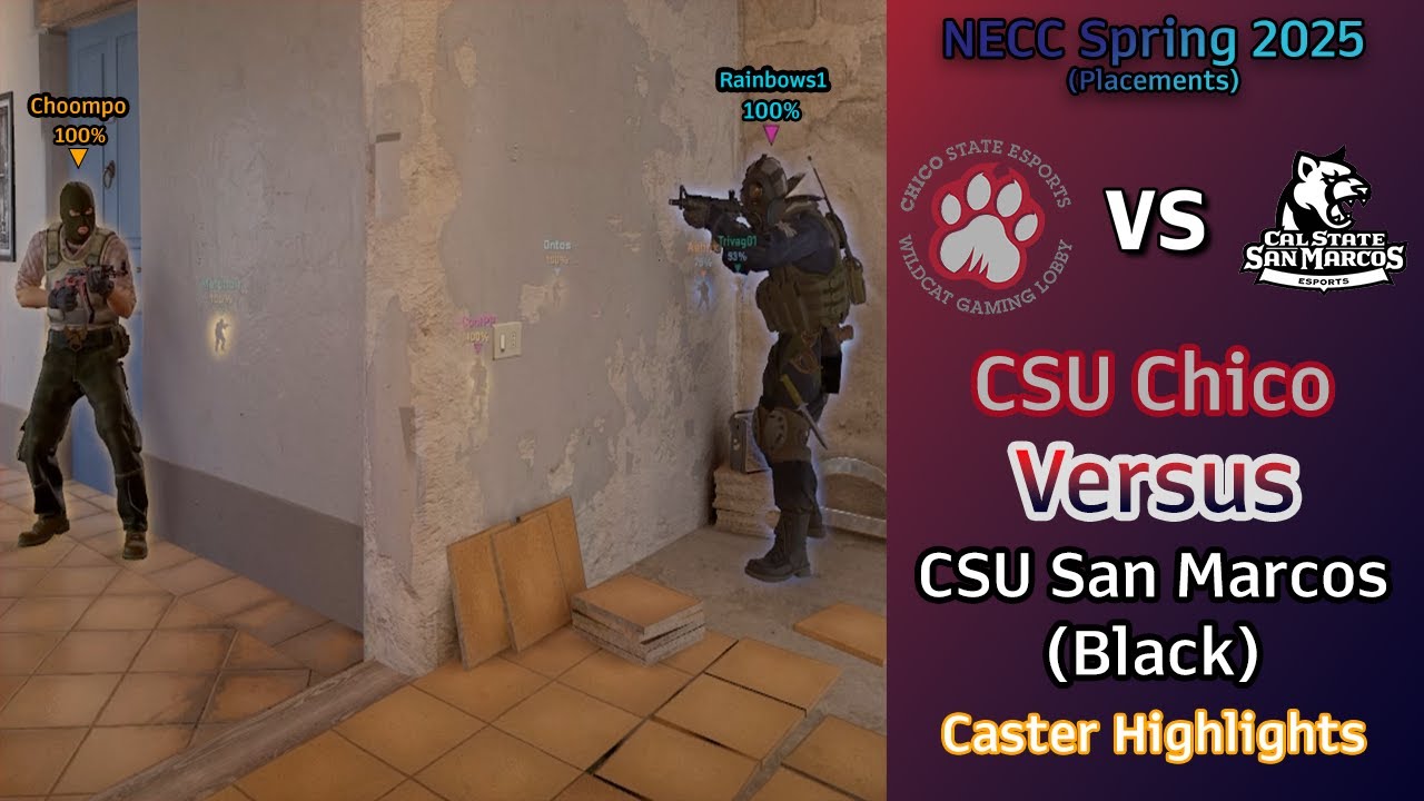 NECC Spring '25 Placements: CSU Chico v. CSU San Marcos Black