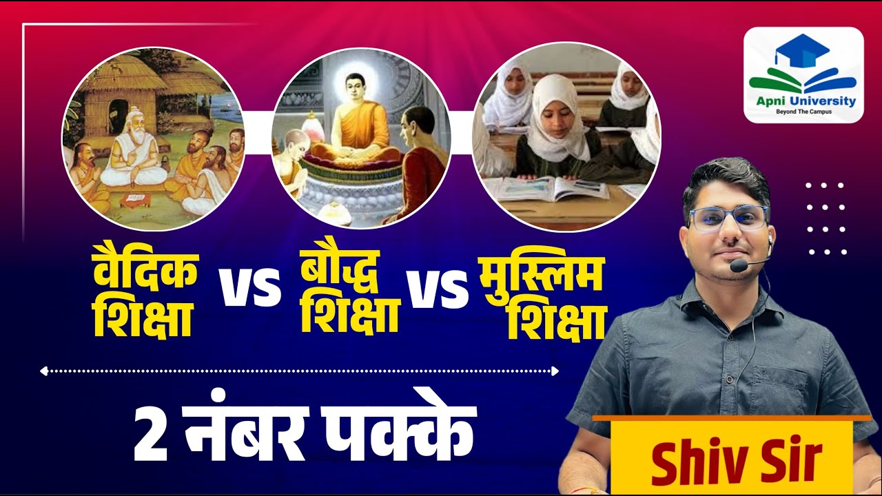 UGC NET Exam 2024|Vedic, Buddhist & Muslim Education System | Higher Education | UGC NET by Shiv Sir