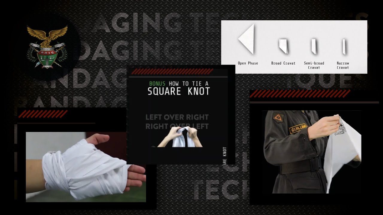 UP ROTC - Bandaging Techniques | First Aid