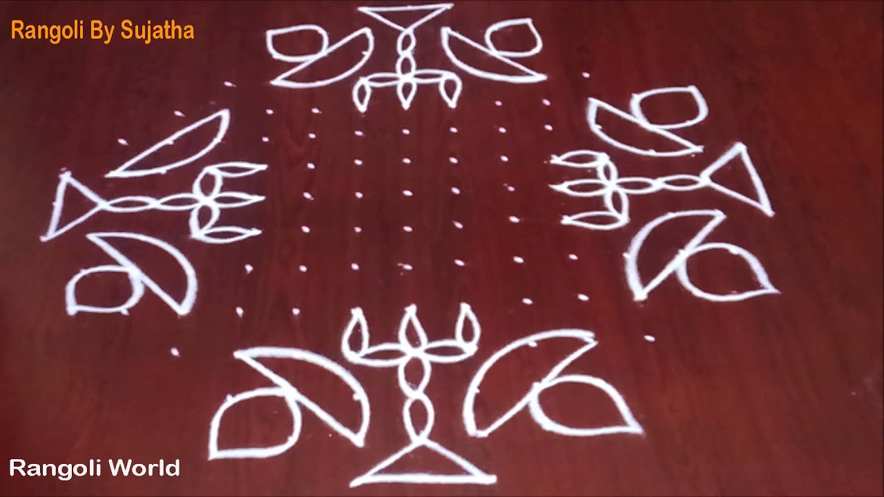 Simple Deepam With Dots 15x3x3 || Karthika Masam Muggulu || Latest Deepam Kolam || By Rangoli World
