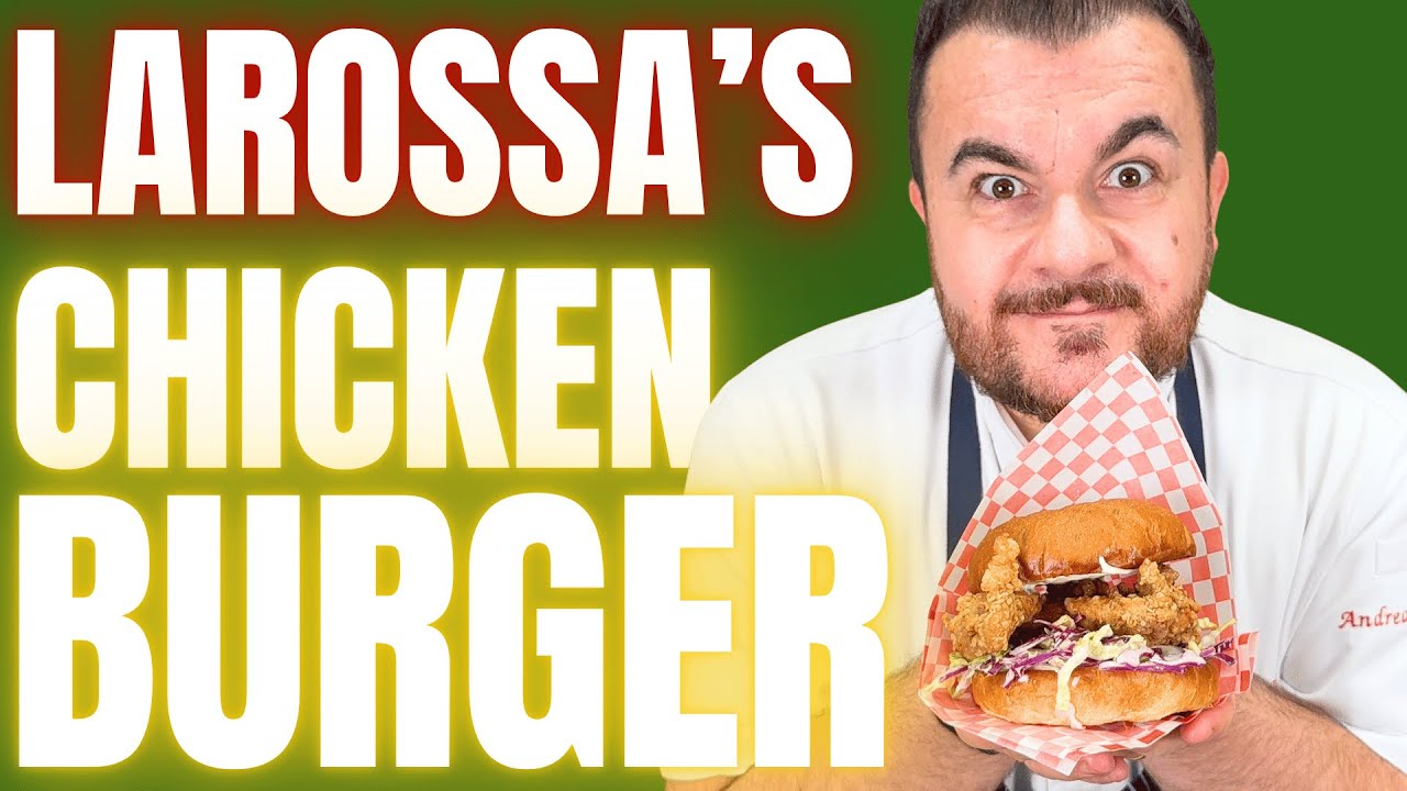 LAROSSA&rsquo;S CHICKEN BURGER 🔥 Il pollo fritto perfetto con la mia marinatura segreta!