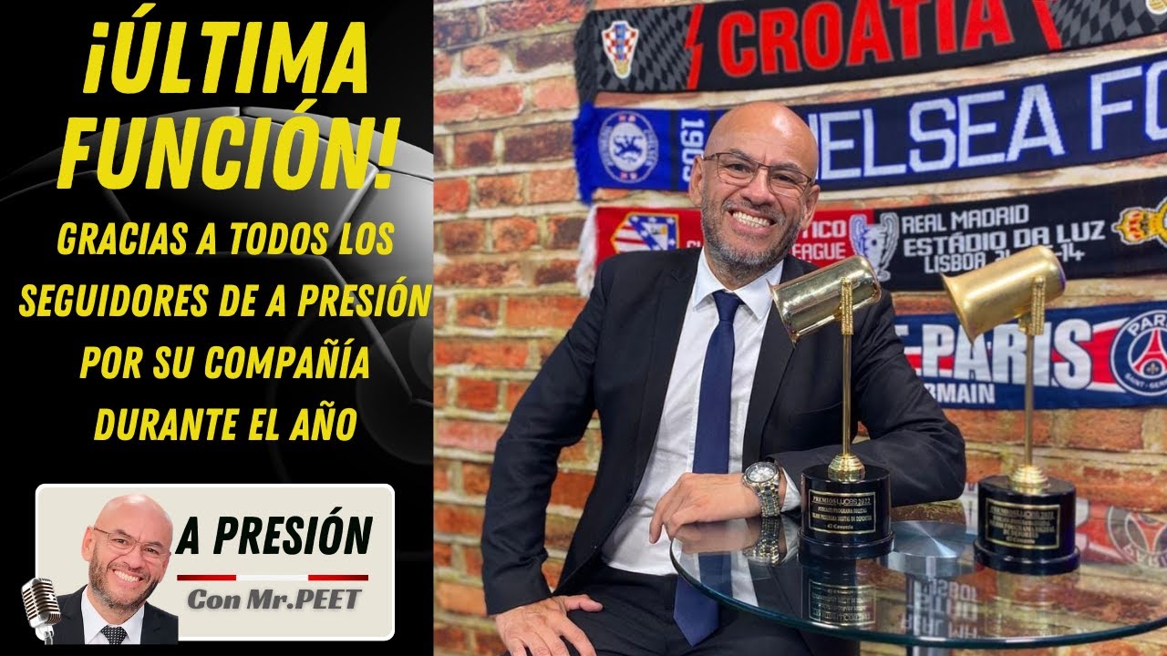 ¡ÚLTIMA FUNCIÓN! Gracias a todos los seguidores de A PRESIÓN