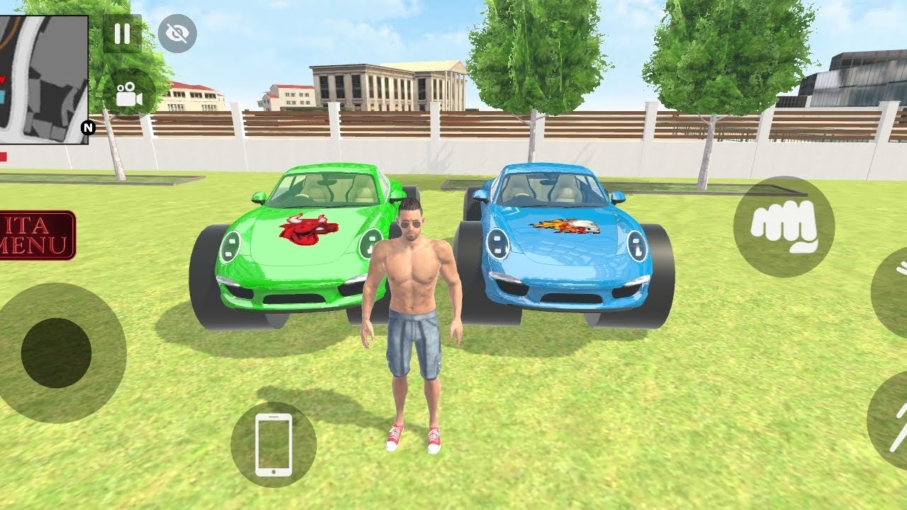 Franklin modified two small car 🚗 indian Theft Aura simulator game 🎮 #viral #trending #gtav 