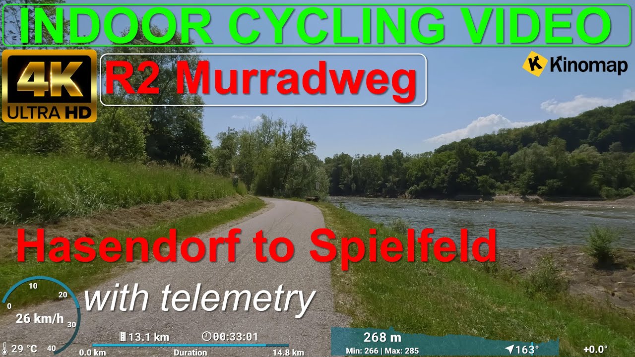 Murradweg R2 Cycle Tour:  Hasendorf to Spielfeld - with telemetry
