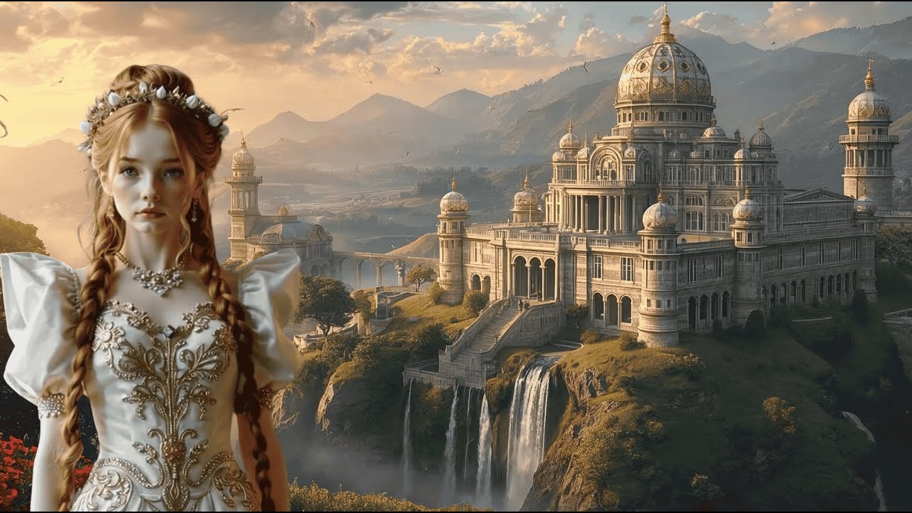 Relaxing Valley Ambience from a Serene Palace – Birds & Waterfalls[ASMR] | Jasmin Ambience Girl