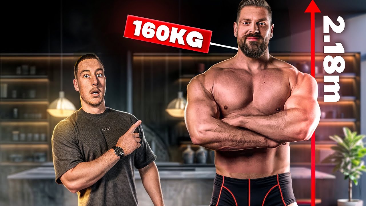 7000 CALORIES !! Je MANGE comme le plus GRAND BODYBUILDER DU MONDE, Il fait 2M 18...
