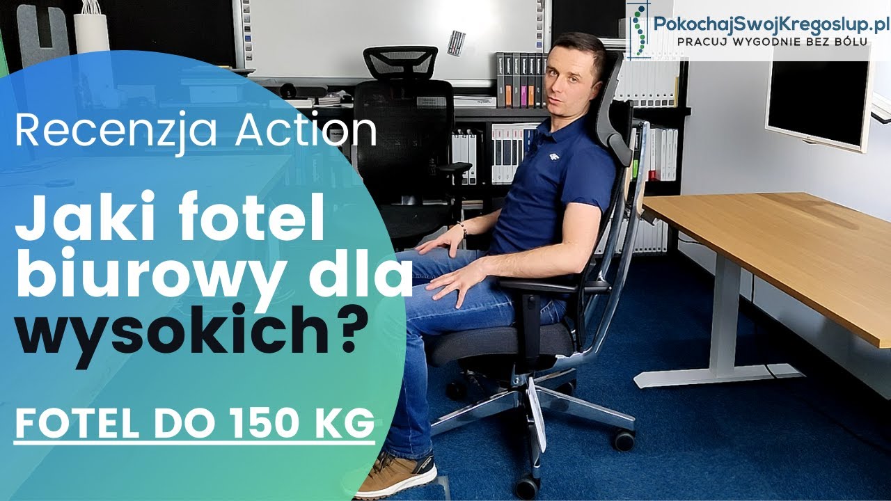 Fotel biurowy dla wysokich osób Profim ACTION 115SFL do wygodnej pracy przy komputerze - recenzja