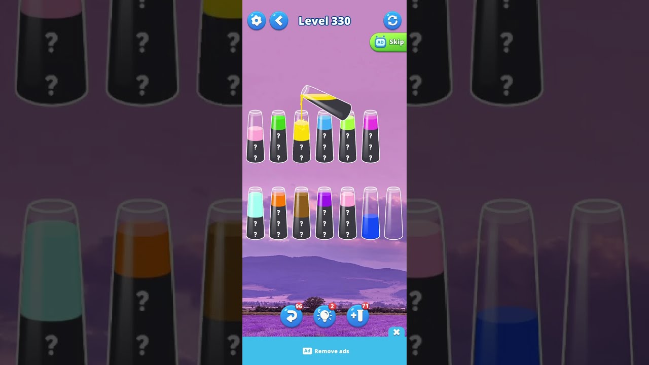 Water Sort 323, 324, 325, 326, 327, 328, 329, 330
