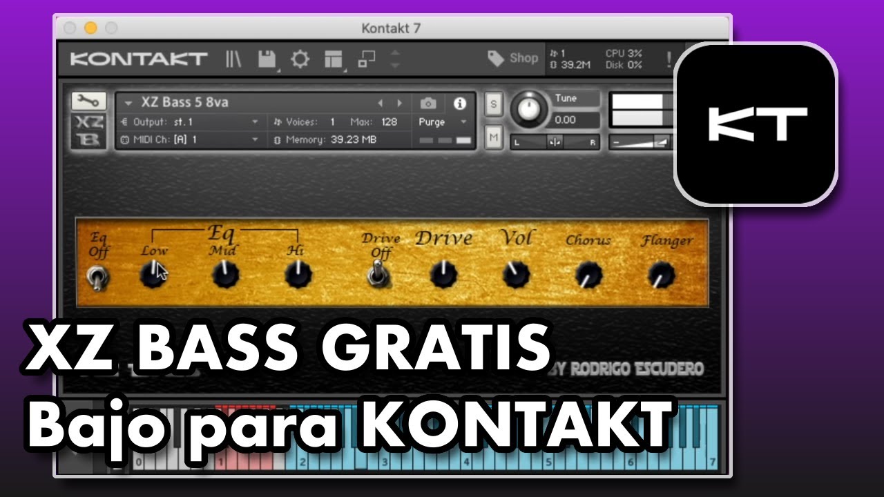Bajo GRATIS para KONTAKT XZ Bass